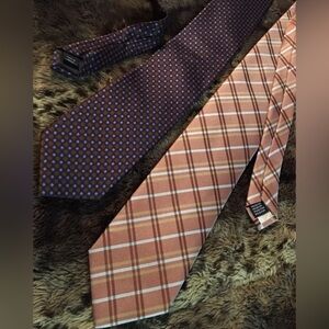 Lot of 2 Neckties Perry Ellis & WE Men Classic Vintage Ties
